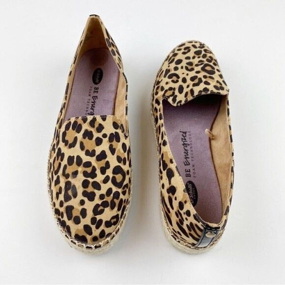 Dr. Scholl's Find Me Animal Print Slip-On Espadrilles Loafers Leopard Size 8 - Picture 3 of 12